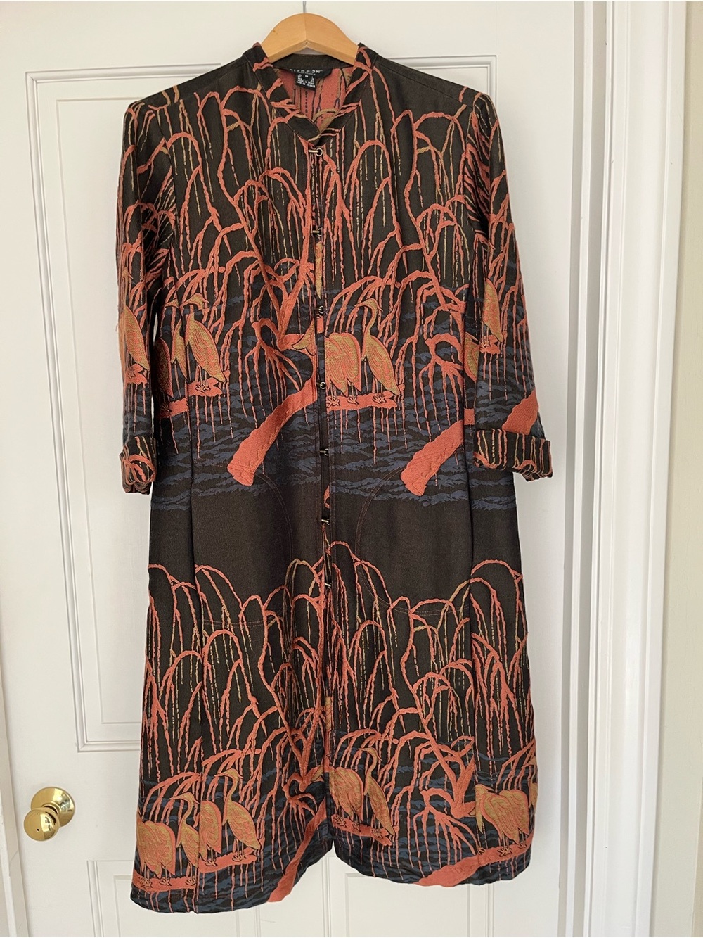 Citron Santa Monica Long Brocade Jacket M